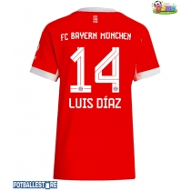 Bayern Munich Luis Diaz #14 Hjemmedrakt Dame 2025-26 Kortermet